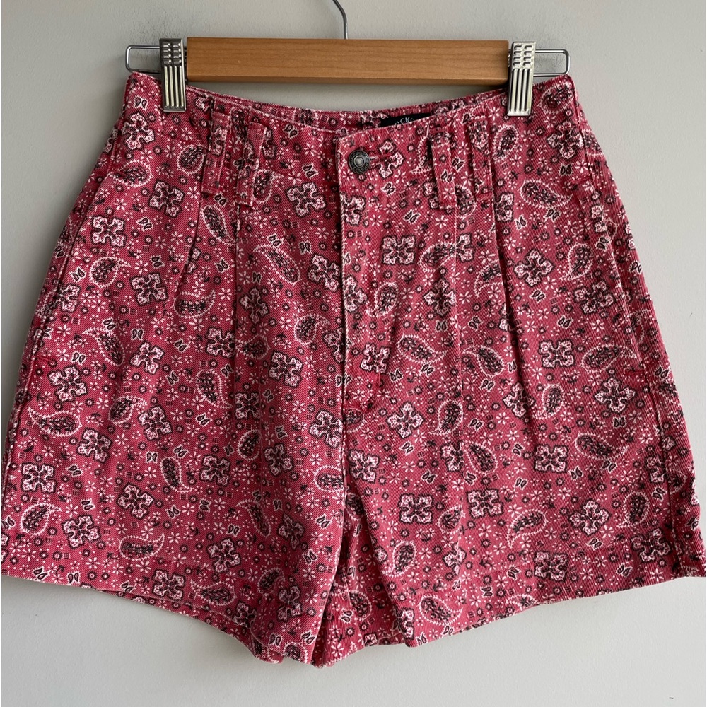 Dockers Pink Paisley Jean Shorts